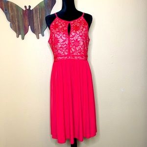 Candalite Lace-top Dress
